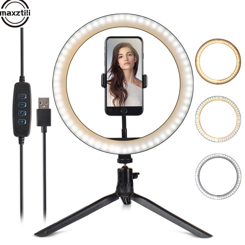 6/8/10inch LED Selfie Ring Light With Tripod Profissional P