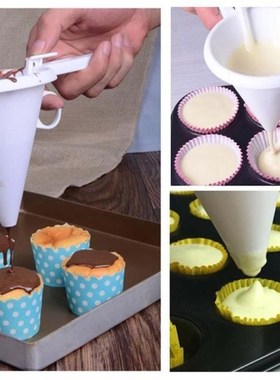 Adjustable Hand-held Baking Funnel Tools Cream Batter Chocol