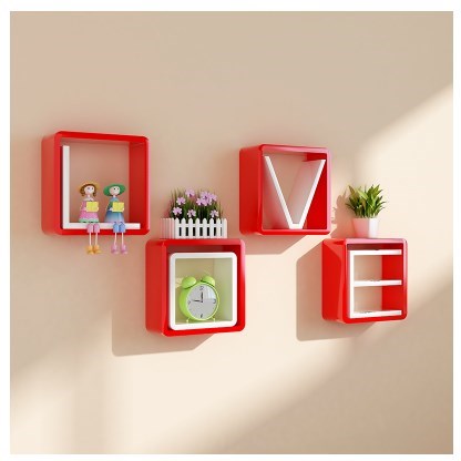 Lattice shelf LOVE model Wall Shelf Wall Hanging Partition s