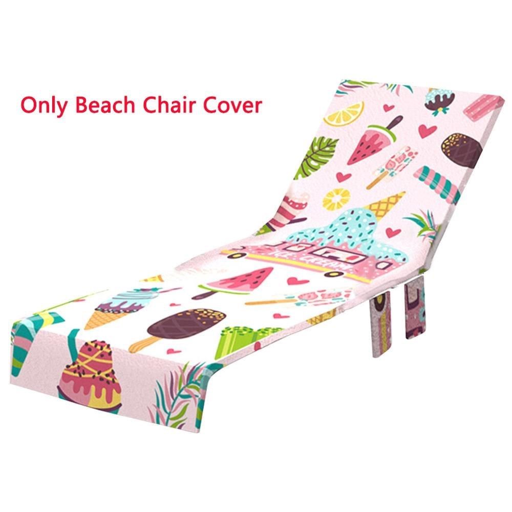 outdoor garden beach lounge chair cover sunbathing 2 pockets