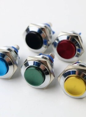 16mm Metal Button Momentary Stainless Steel Metal Push Butto