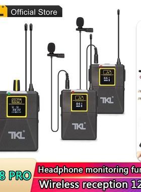 TKL 100 Channel Professional Dual Wireless Lavalier Microph