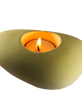 Silicone Concrete Candle Holder Mold Cobblestone Candlestick