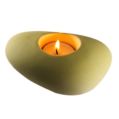 Silicone Concrete Candle Holder Mold Cobblestone Candlestick