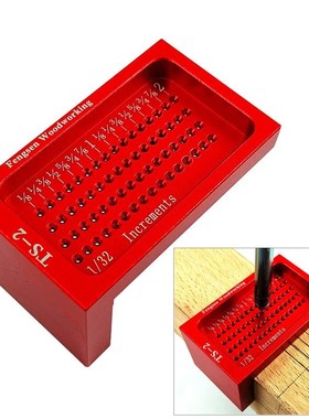 1/32 Increments Aluminum Alloy Measuring Tool Woodworking T-