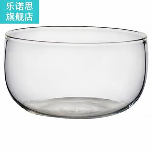 Glass Salad Bowl Transparent Heatproof Fruits Dessert Storag