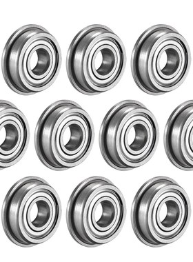 F695ZZ Flange Ball Bearing 5x13x4mm Double Shielded Chrome S