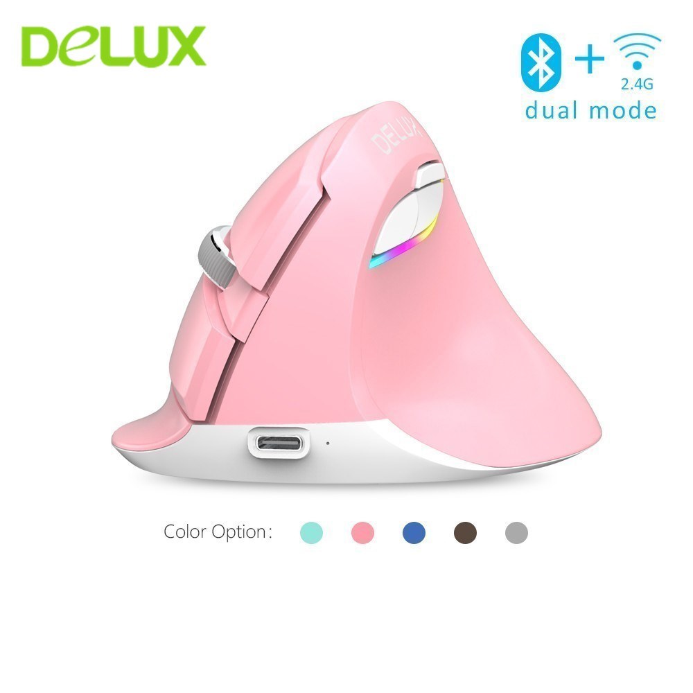 M618 Mini Bluetooth Wireless Mouse Silent Click RGB Ergonomi