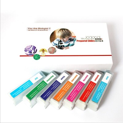 35 Piece of Colorful Microscope Specimens Biological Prepare