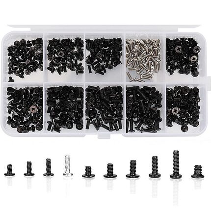 500Pcs M2 M2.5 M3 Laptop Notebook Computer Screw Kit Set for