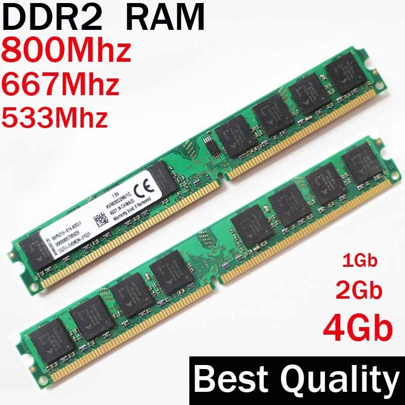 1G 2G 4Gb DDR2 800 667 533 Mhz memory RAM DDR2 2Gb 800Mhz /