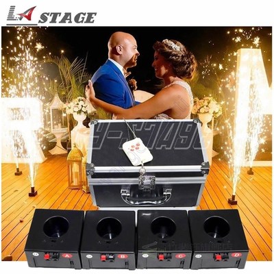 1 Case 4/6/8 Base Firing Cold Firework Machine Wireless Remo
