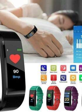 115Plus New Smart Watch Men Women Heart Rate Monitor Blood