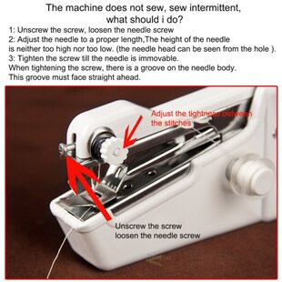 Portable Mini Hand Sewing Machine Electric Stitch Needlework