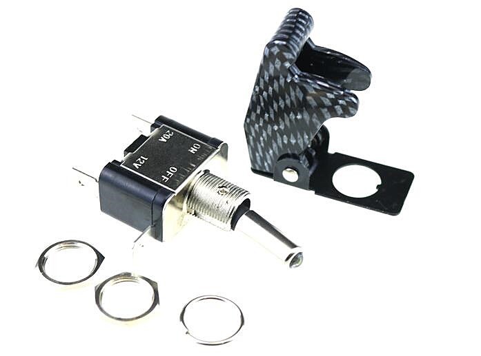 12V 20A Car Auto Van Dash IlluMinated LED Toggle Switch Flic
