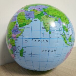 30cm Inflatable Globe World Earth Ocean Map Ball Educational