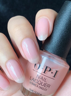 opi指甲油裸色透明粉色h19浅粉健康色法式果冻免烤快干底油亮油