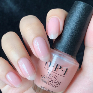 opi指甲油裸色透明粉色h19浅粉健康色法式果冻免烤快干底油亮油