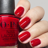 opi指甲油热情火红宫红正红新年红复古红色番茄红a70显白不可撕