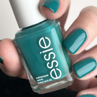 essie指甲油雀蓝绿松石蓝复古蓝孔宝石蓝雾霾蓝灰色743免烤快干