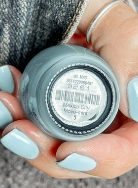 opi指甲油m83蒂芙尼蓝薄荷色淡蓝奶海岸蓝色mexico city movemint