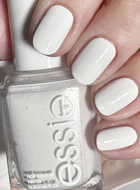 essie指甲油漆光纯白经典百搭法式白色10Blanc免烤持久快干不可斯
