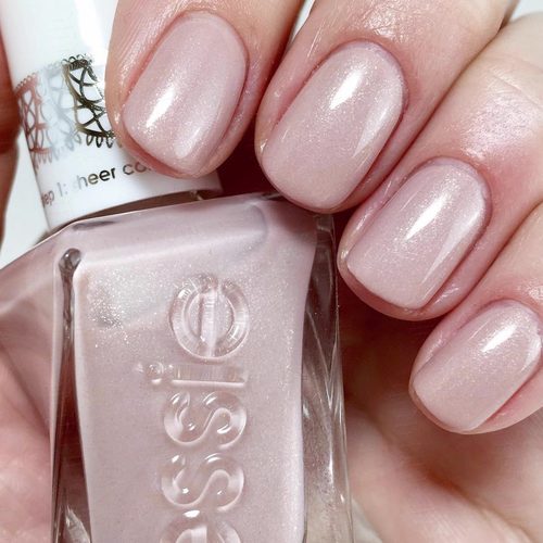 essie指甲油微光疗珠光裸粉幻彩
