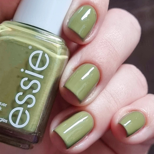 essie指甲油橄榄抹茶草绿色704芥末绿豆绿军绿win over莫兰迪