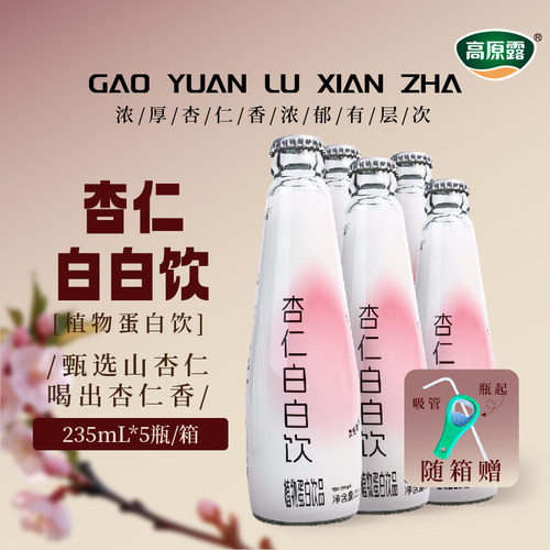 内蒙古高原露杏仁白白饮235ml*5