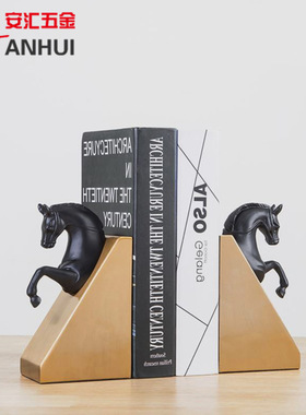 欧式轻奢一对马头摆件高级感家居酒店动物装饰礼物礼品工艺品