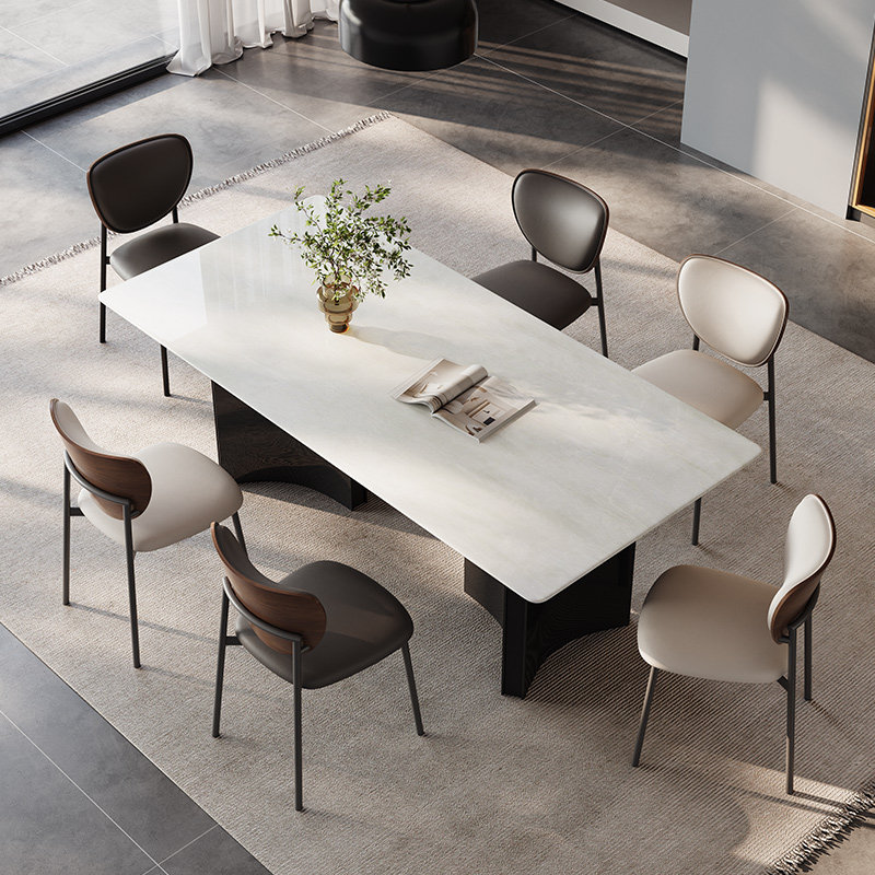 蒂梵拉奢石餐桌天然长方形高级感
