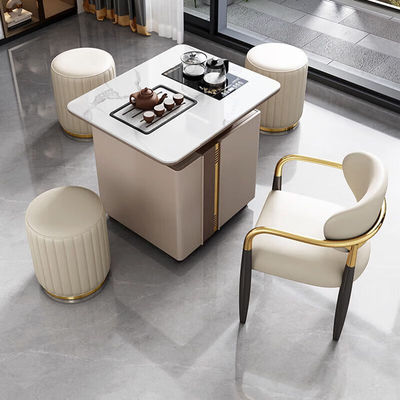 智能上水岩板茶桌椅组合阳台轻奢茶台家用泡茶桌简约茶几小茶台