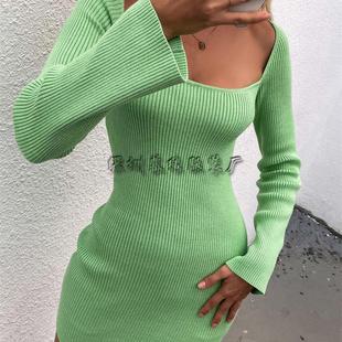 straight fashion trendy Knitted pullover street strap