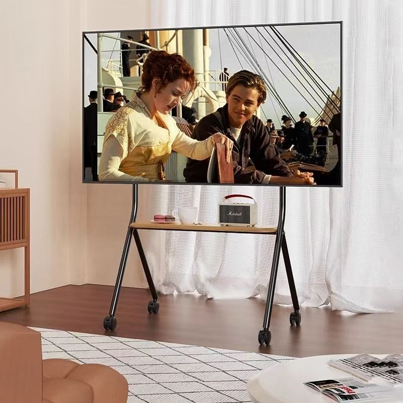 电视落地支架可移动立式带轮推车65/75英寸小米海信创维通用挂架