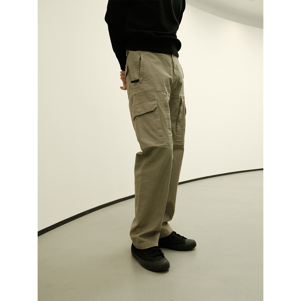 GTAL25AW美式荒野工装裤直筒拼接多口袋休闲户外硬核弹力长裤