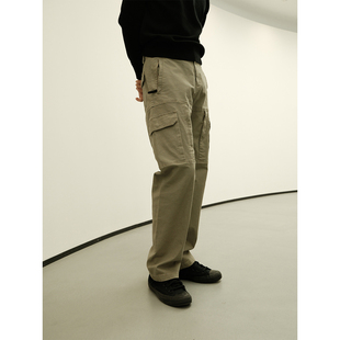 直筒拼接多口袋休闲户外硬核弹力长裤 裤 荒野工装 GTAL25AW美式