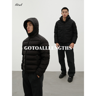 GTAL美式军鸟排骨羽绒服90白鸭绒双面穿户外休闲带帽保暖羽绒外套