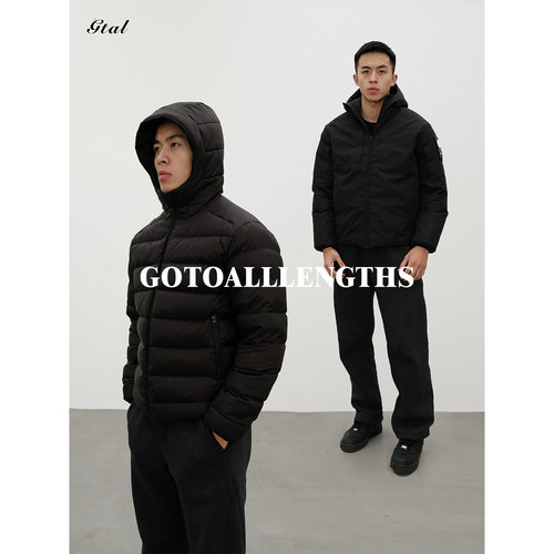 GTAL美式军鸟排骨羽绒服90白鸭绒双面穿户外休闲带帽保暖羽绒外套