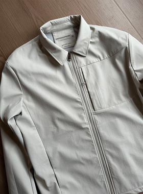 GTAL美式商鸟行政夹克透气网眼纯色商务户外立领秋季男士拉链外套