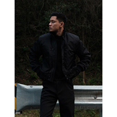 GTAL美式 纯色棉衣上衣 美剧短款 棉服夹克立领保暖印花硬汉挺阔冬季