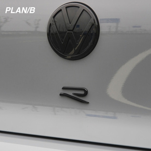 专用黑武士R标GTI 适用于高尔夫8车尾标golf黑标英文字母车标改装