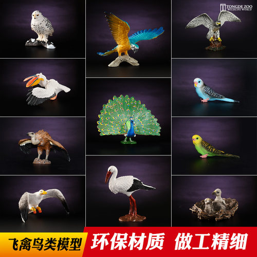 仿真鸟模型动物玩具环保材质无味