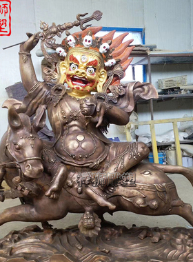 吉祥天母佛像大型藏式摆件定制