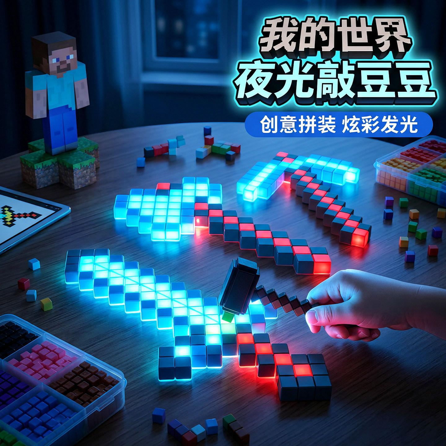 敲豆豆夜光版【我的世界主题】