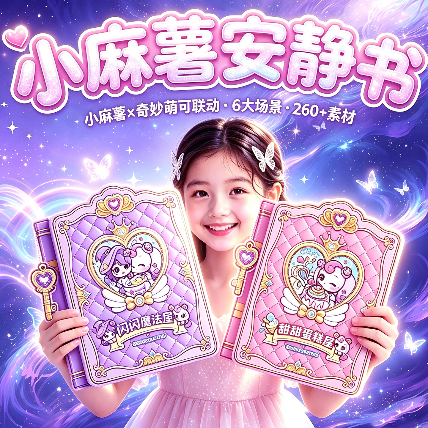 高颜值小麻薯安静书儿童礼物