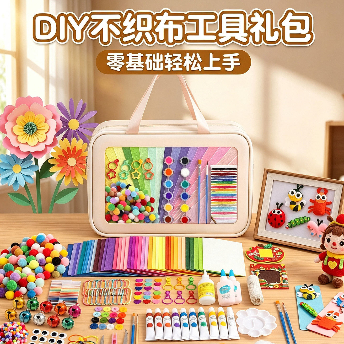 不织布DIY手工制作全套~66色