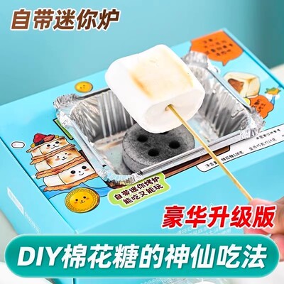 炭烤棉花糖食玩自嗨炉DIY糖果送礼露营烧烤棉花糖巧克力饼干