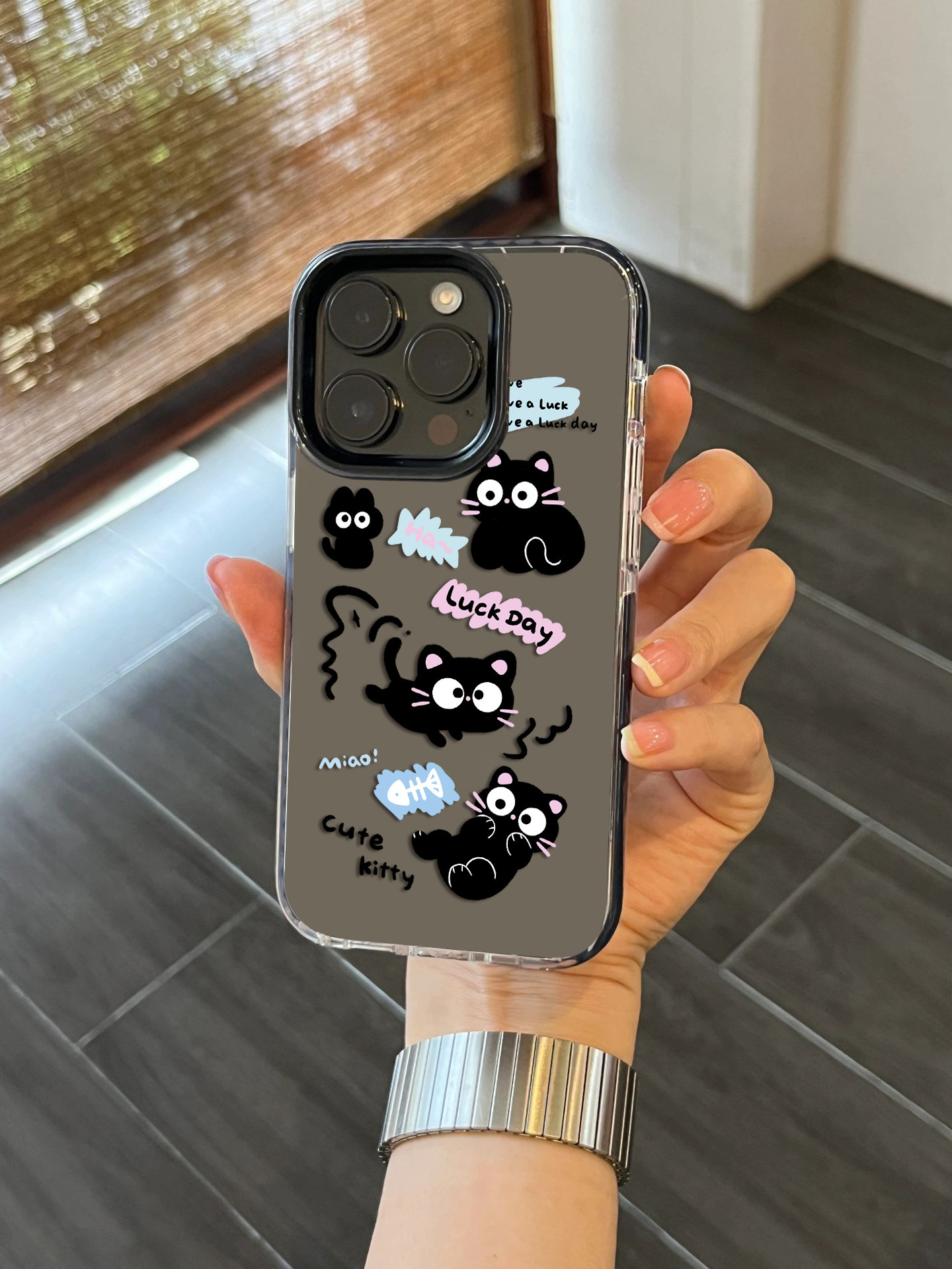 可爱卡通黑色小猫咪适用苹果15promax手机壳iphone14新款12透明软壳11高级感小众ins风防摔13保护套14pro硅胶怎么样,好用不?