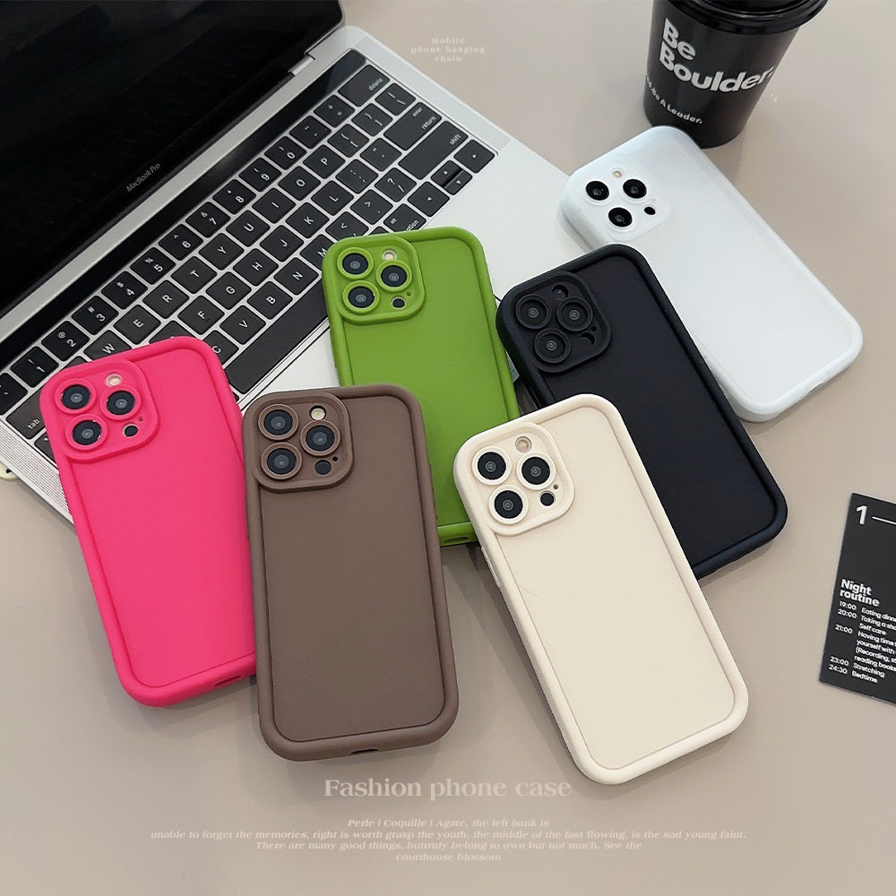 ins风高级感简约纯色苹果14手机壳全包15硅胶iphone13promax新款12情侣11小众xr防摔软壳保护套15pro不会撞壳属于什么档次？