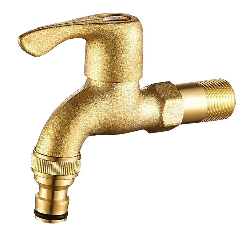 全铜加厚洗衣机水龙头室户外洗车浇花奶嘴普通快开4分水嘴拖把池